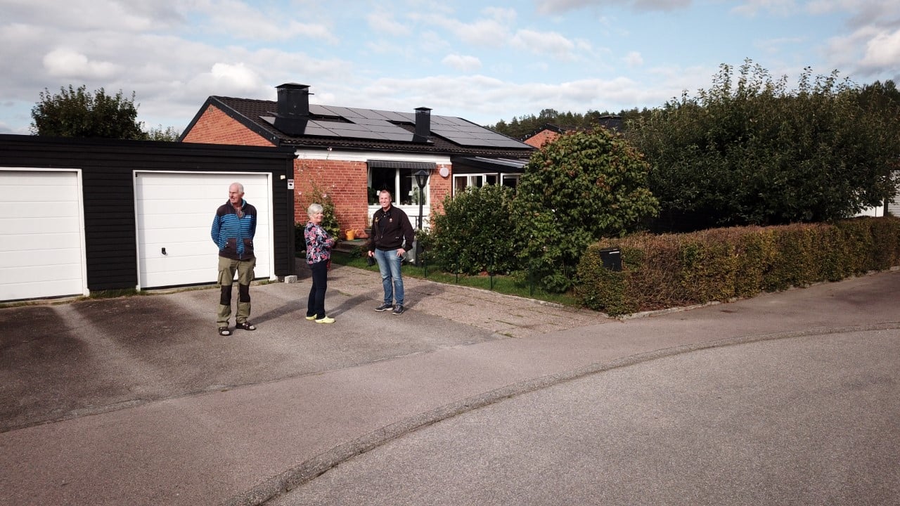 solceller på villa