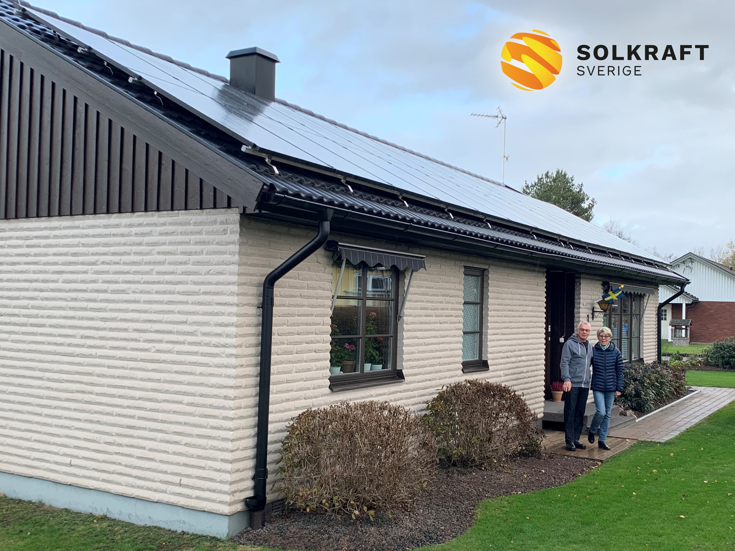solceller på tegelfastighet